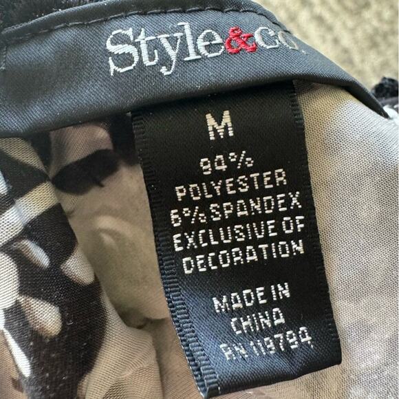 Style & Co Boho Print Tie-Front Tunic - Picture 7 of 8